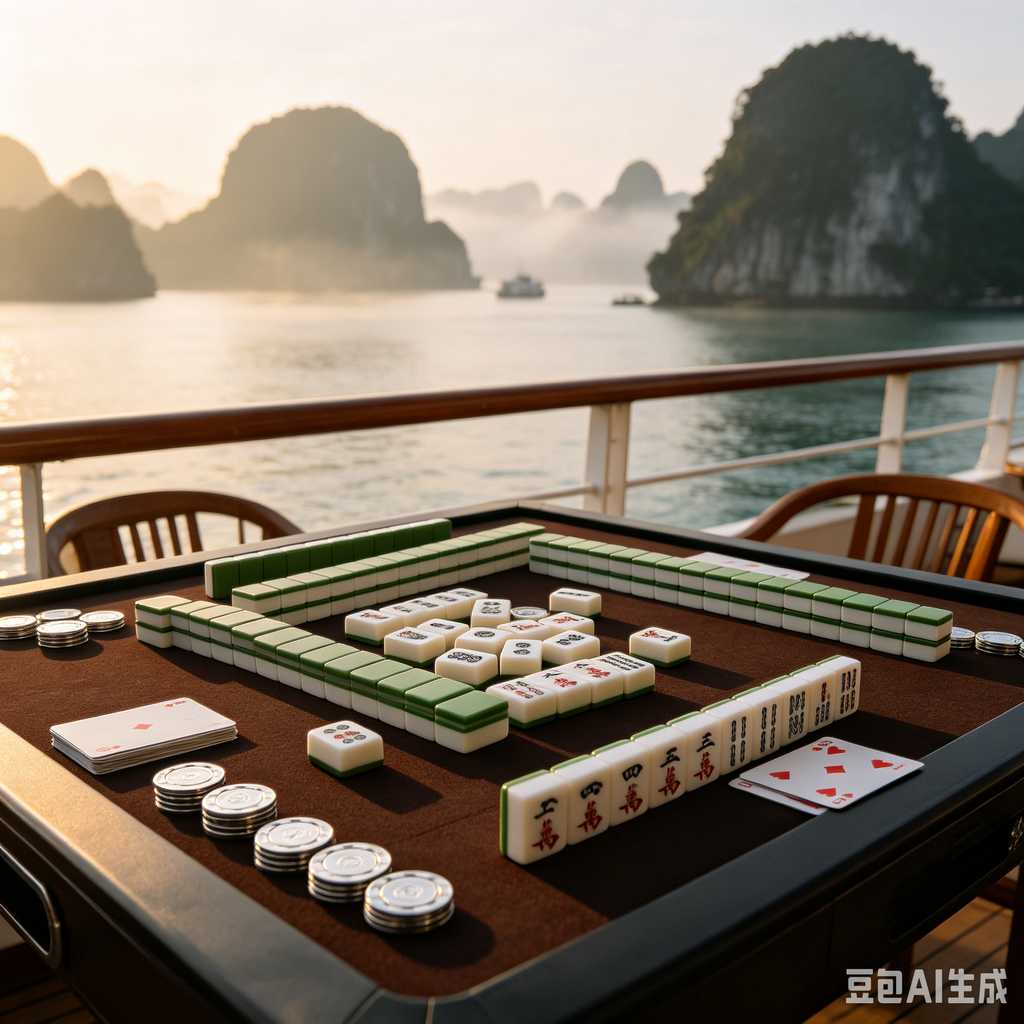 deep print mahjong set