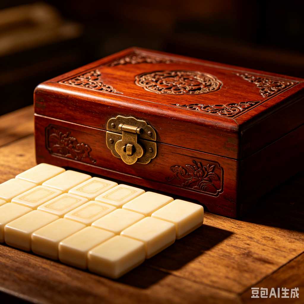 decorative text mahjong set